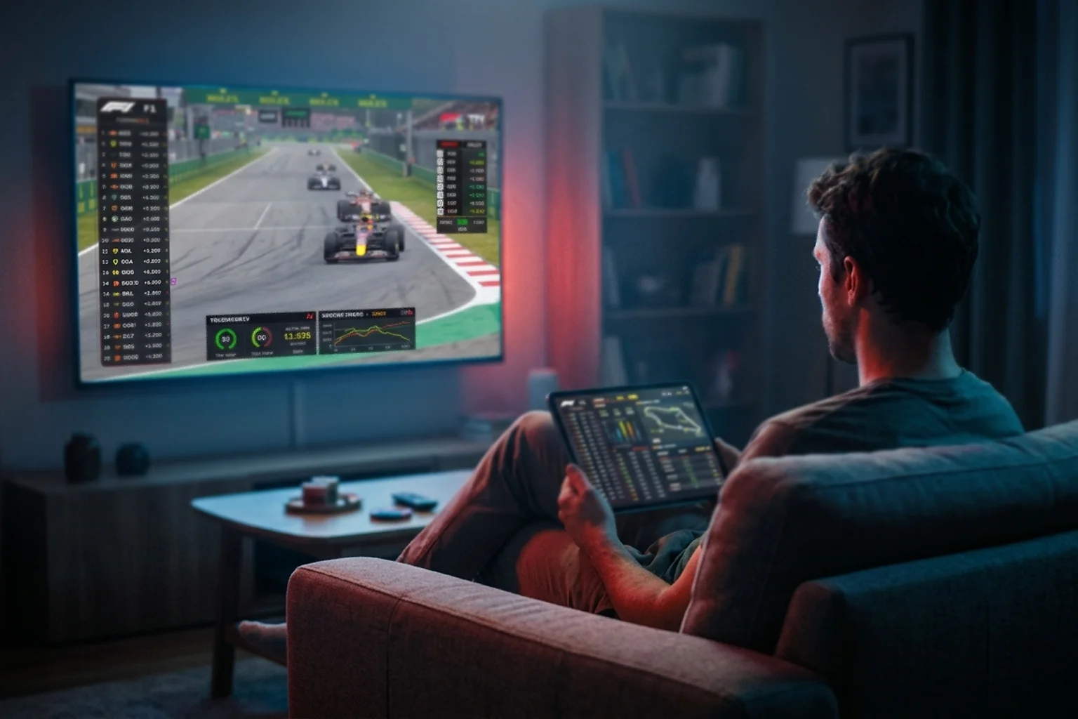 Apuestas en directo de F1 con datos de telemetria en tiempo real